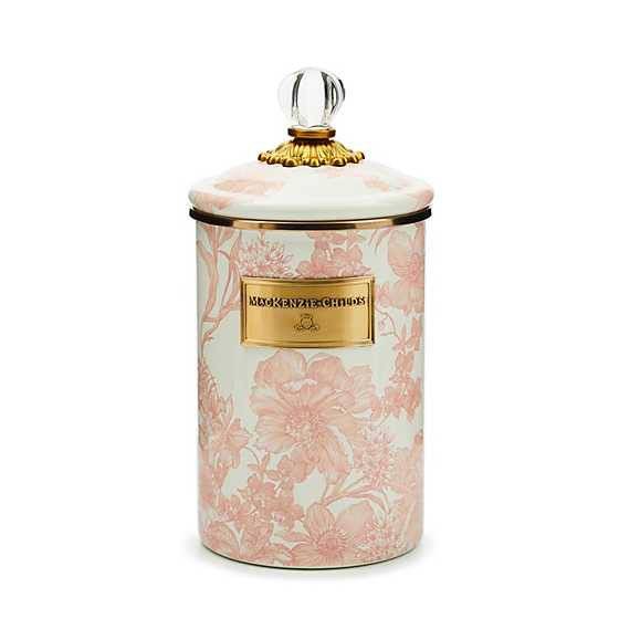 Rosy English Garden Large Canister | MacKenzie-Childs