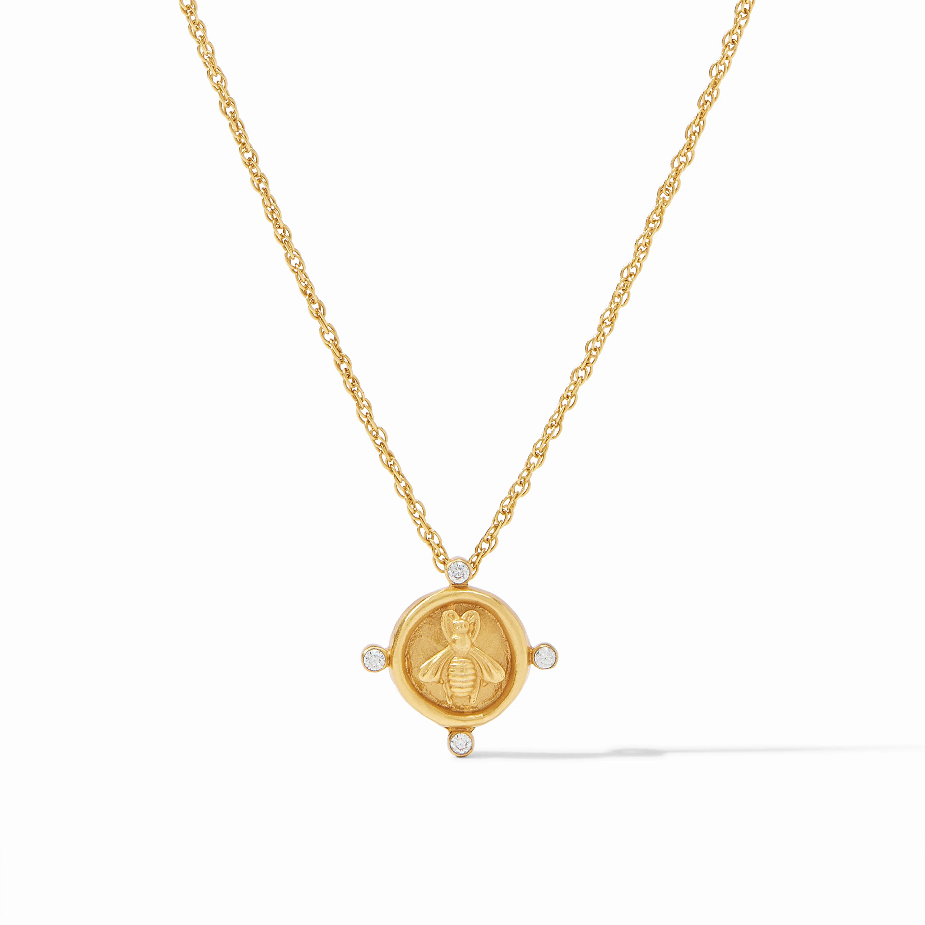 Bee Cameo Solitaire Necklace | Julie Vos | Julie Vos