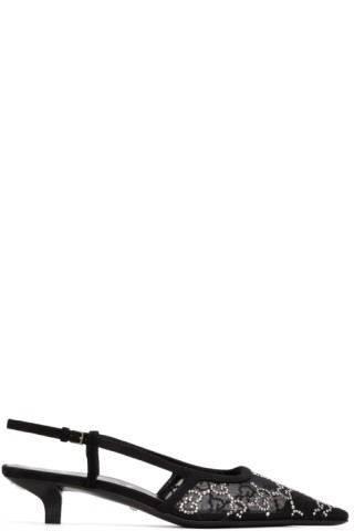 Black GG Demi Heels | SSENSE