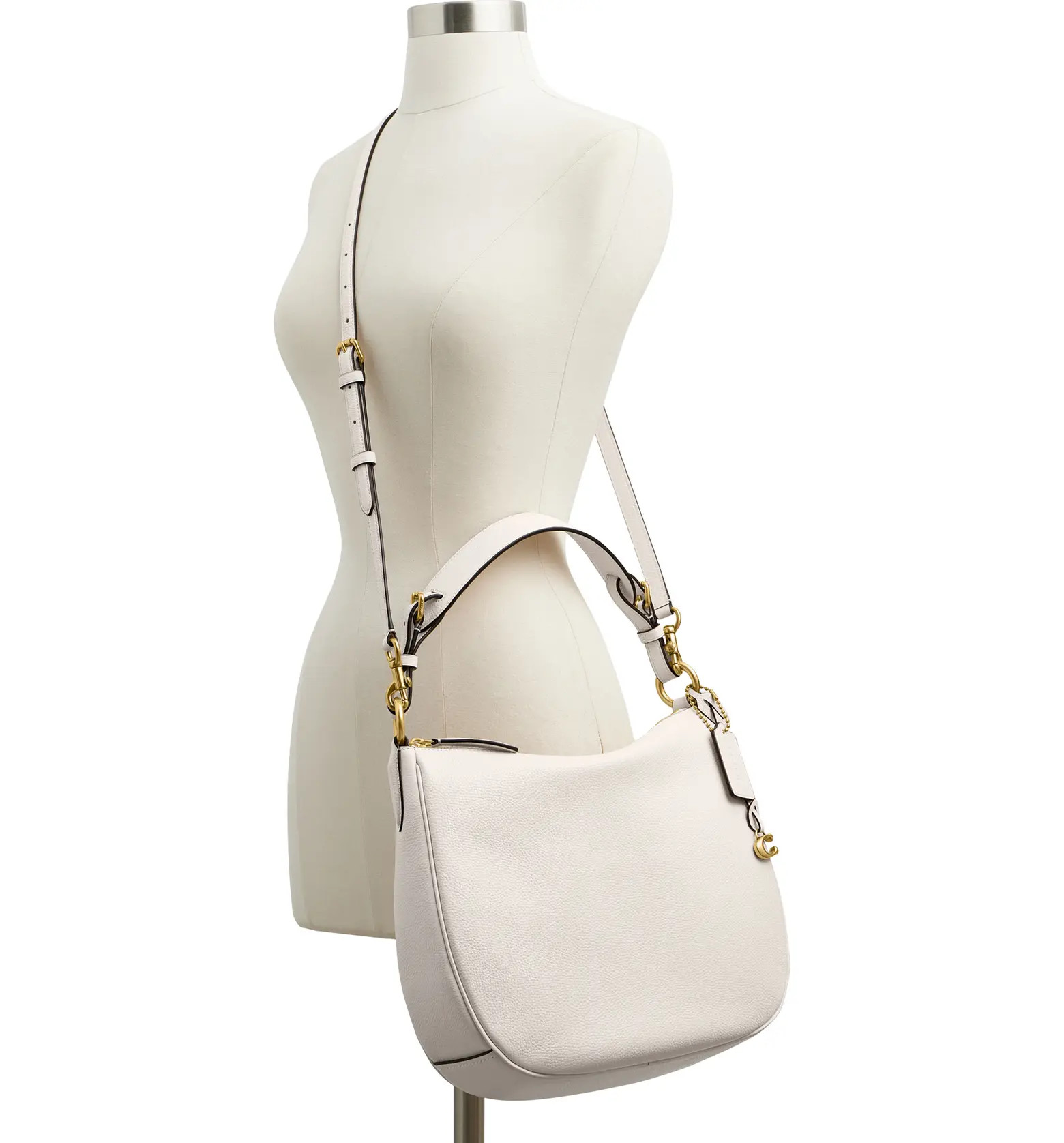 Polished Pebble Leather Shoulder Bag | Nordstrom