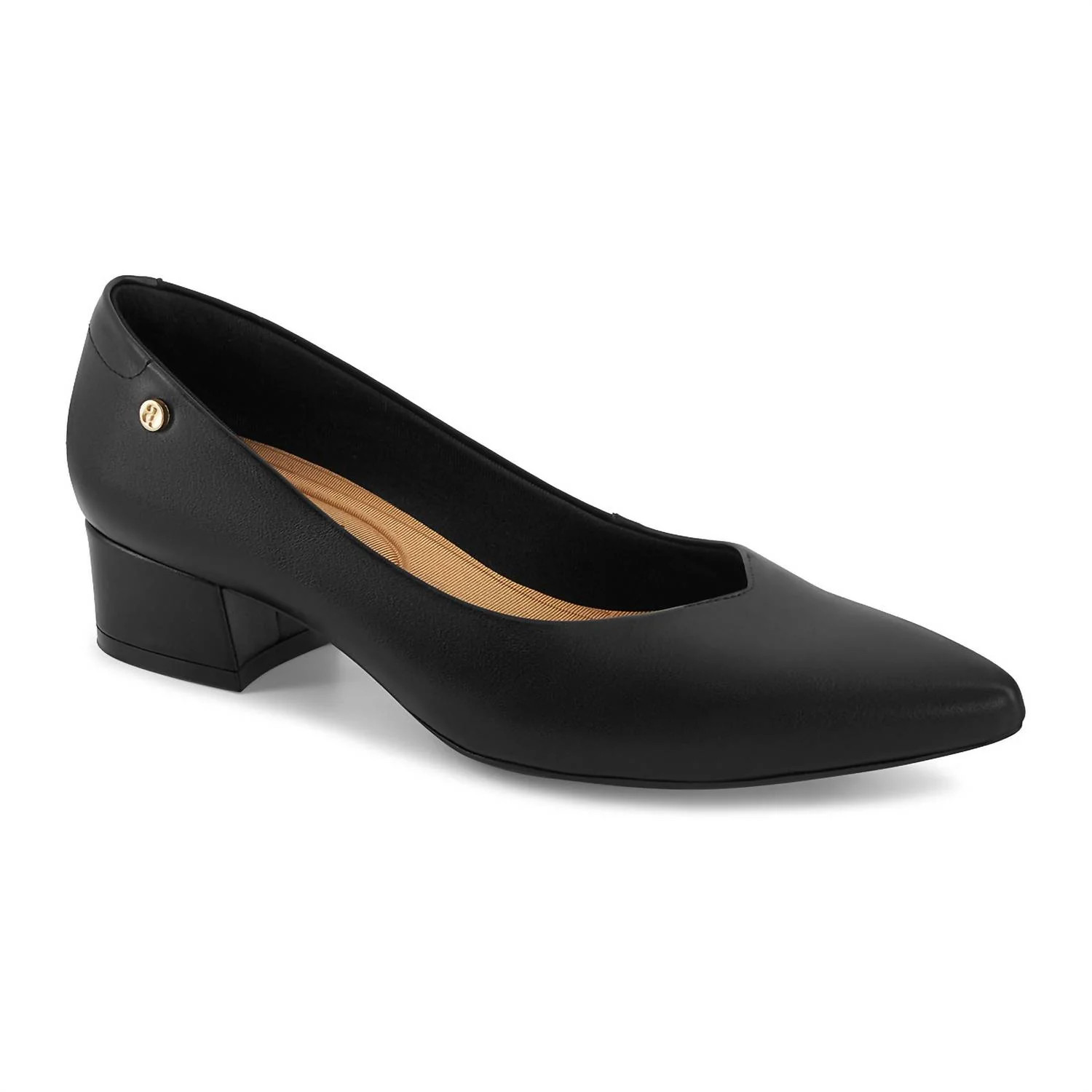 Women's Low Heel Pumps In Black | Shop Simon