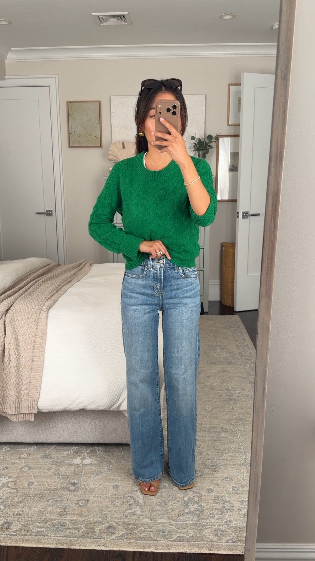 Size info below! 

• Denim trouser jean for this wash I’d stick TTS for this wash , I tried 23 petite here it’s snug and then tried 24 petite which fit better! size runs differently depending on wash 

• Shrunken cashmere cable knit  crewneck TTS.  I sized up to XS to account for shrinkage but you don’t need to, petite friendly smaller proportion all around with longer sleeves 

Petite friendly jeans, fall outfit ideas, cable knit sweater

#LTKPetite #LTKSeasonal #LTKootd