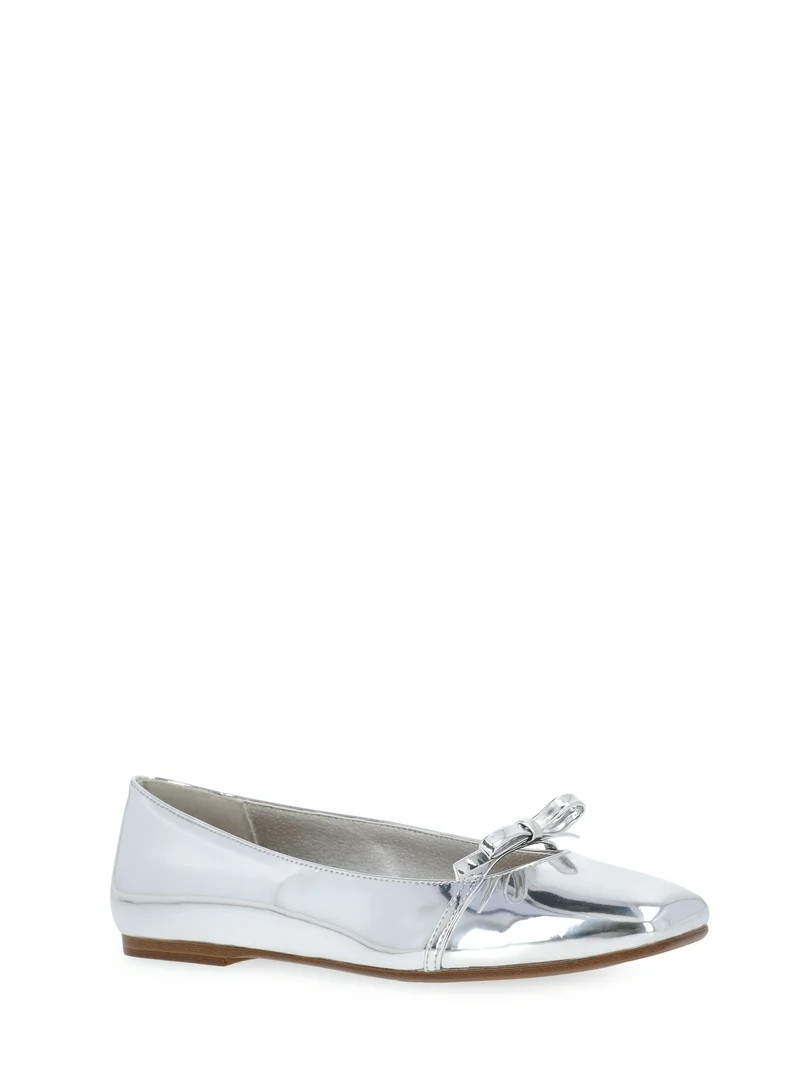 Free Assembly Women's Ballet Flats with Front Bow | Walmart (US)