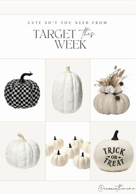 Neutral pumpkins at Target 🍂🤍



#LTKSeasonal #LTKhome #LTKHalloween