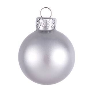 10ct. Matte Silver Glass Ornaments by Ashland® | Michaels Stores