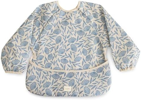 mushie Long Sleeve Baby Bib | Water Resistant Adjustable Fit for Ages 6-24 Months | Amazon (US)