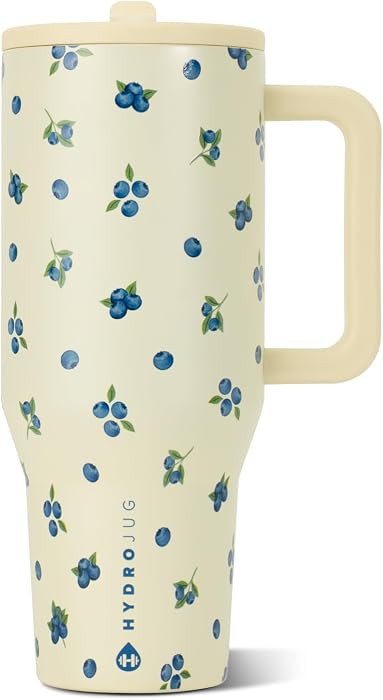 HydroJug Traveler 40oz, Insulated Tumbler with Handle & Straw, Freshly Pick'd | Amazon (US)