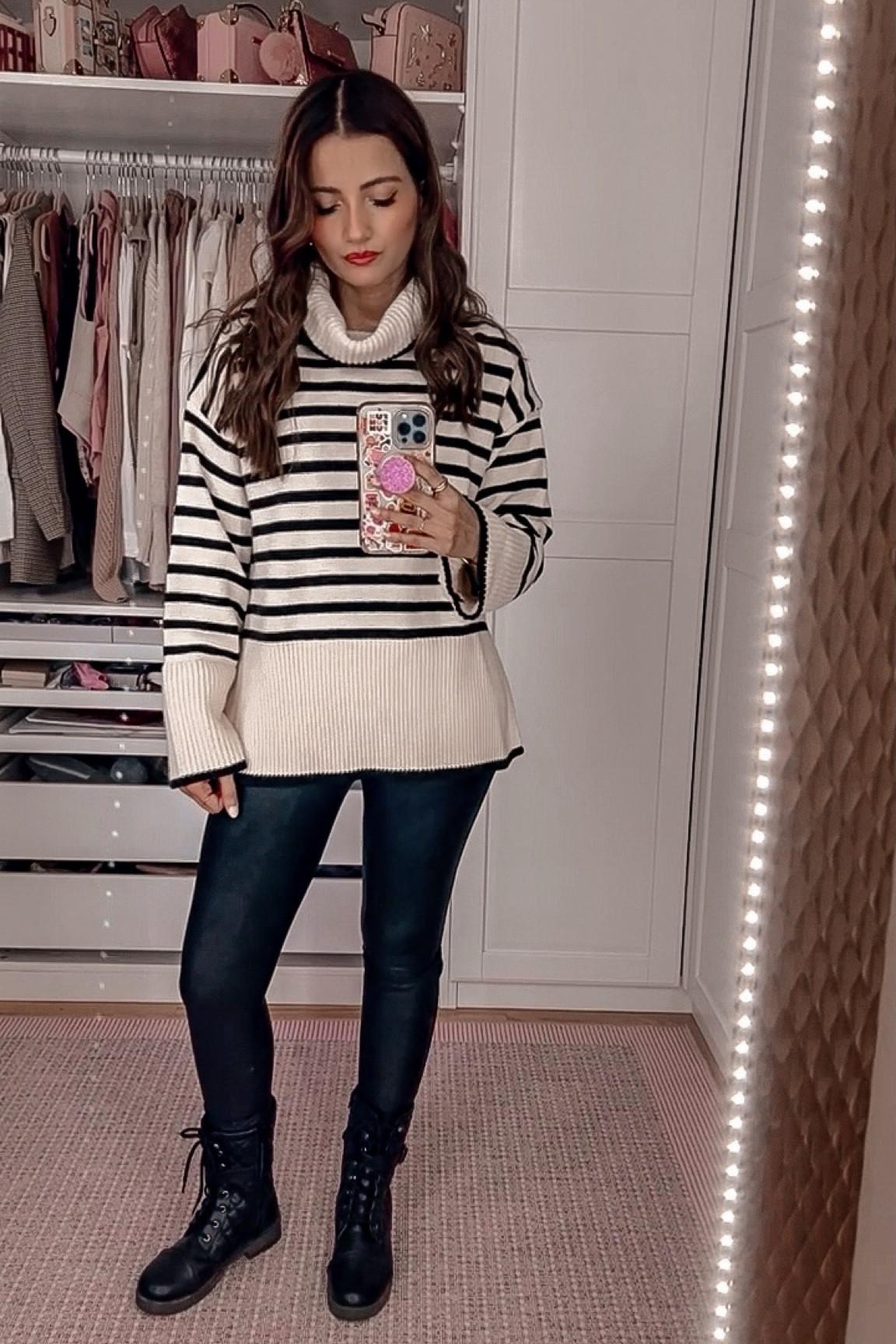 Spanx Faux Leather Fleece Lined Leggings - the fleece lining makes it so cozy! 

I’m wearing an S.

You can use ZEBAXSPANX for 10% off your purchase and free shipping on spanx.ca

#LTKworkwear #LTKSeasonal