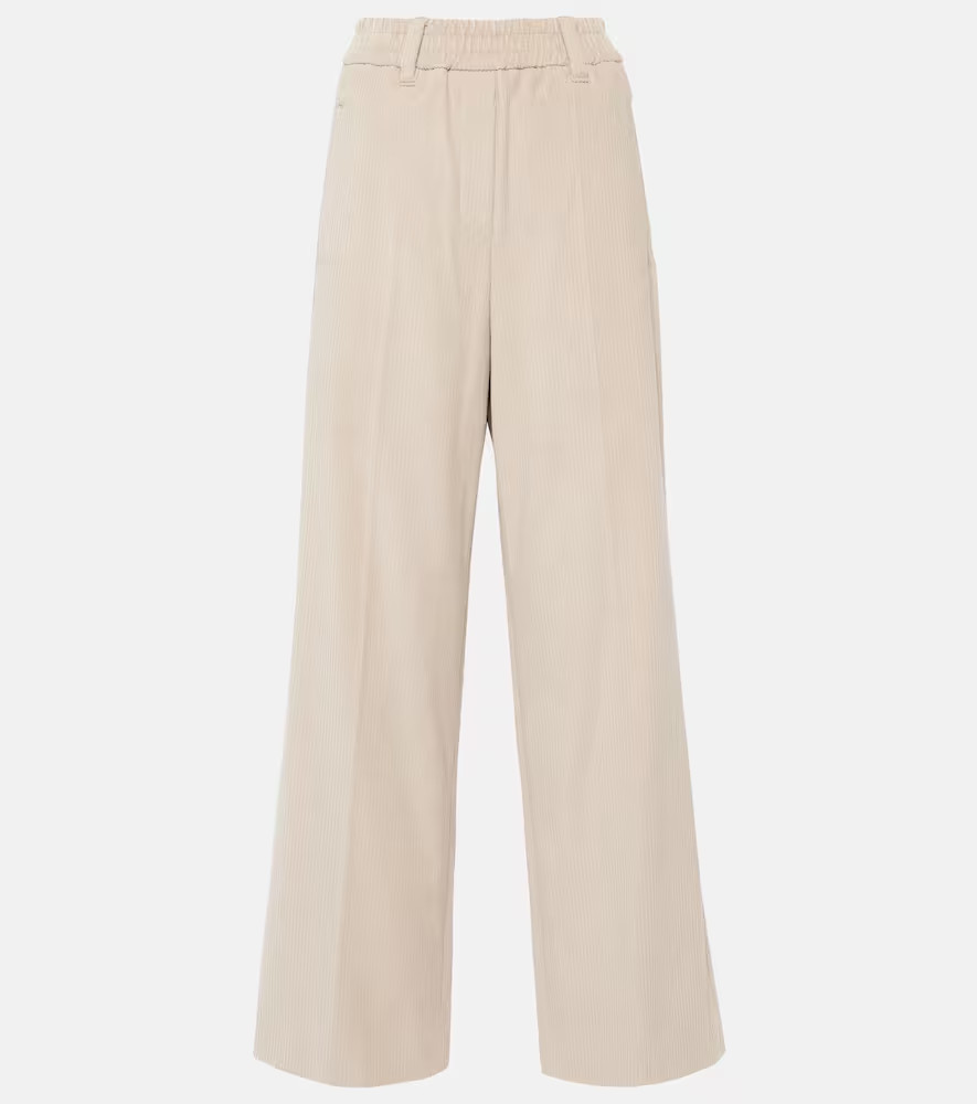 Brunello Cucinelli Cotton corduroy wide-leg pants | Mytheresa (US/CA)
