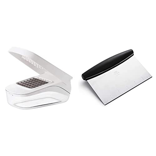OXO Good Grips Vegetable and Onion Chopper with Easy Pour Opening White and OXO Good Grips Stainless Steel Scraper & Chopper | Amazon (US)