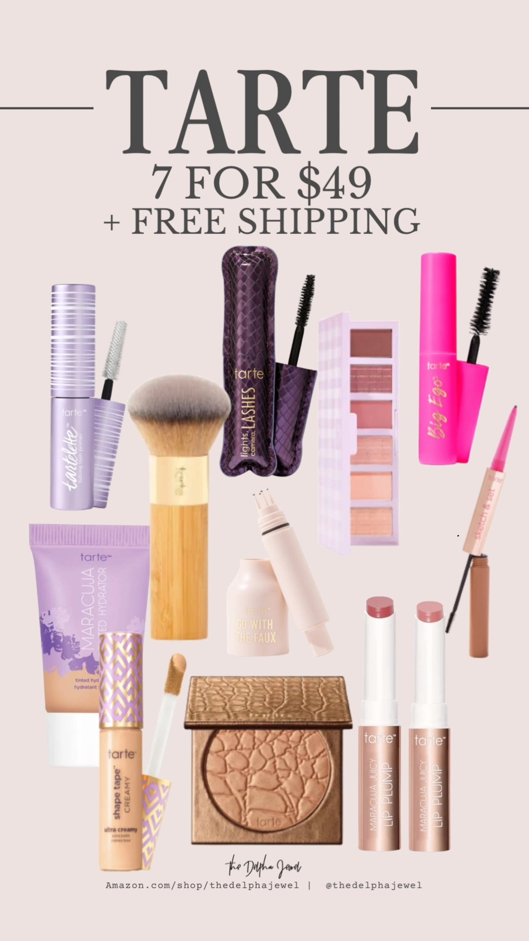 THE DEAL 🛍️ Score 7 full-size @Tarte 
products for only $49; Just $7 per product + 
FREE U.S. shipping 

⏰Limited time, final sale and while supplies last!

Tarte tubing mascara, shape tape concealer, maracuja juicy lip, bb tinted moisturizer, tartelette Amazonian clay, blush tape, sculpt tape

#LTKSaleAlert #LTKBeauty #LTKOver40