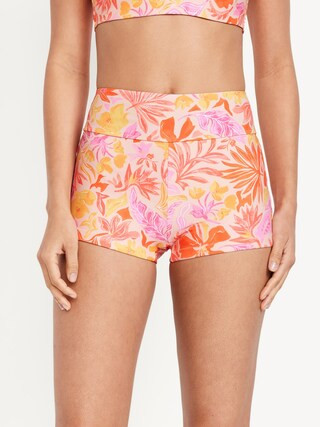 High-Waisted Matte Swim Shorts -- 2-inch inseam | Old Navy | Old Navy (US)