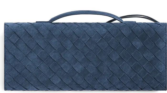 Bottega Veneta Long Andiamo Intrecciato Suede Clutch | Nordstrom | Nordstrom