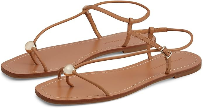 Loeffler Randall Women's Lara Strappy Flat Sandal with Ball | Amazon (US)