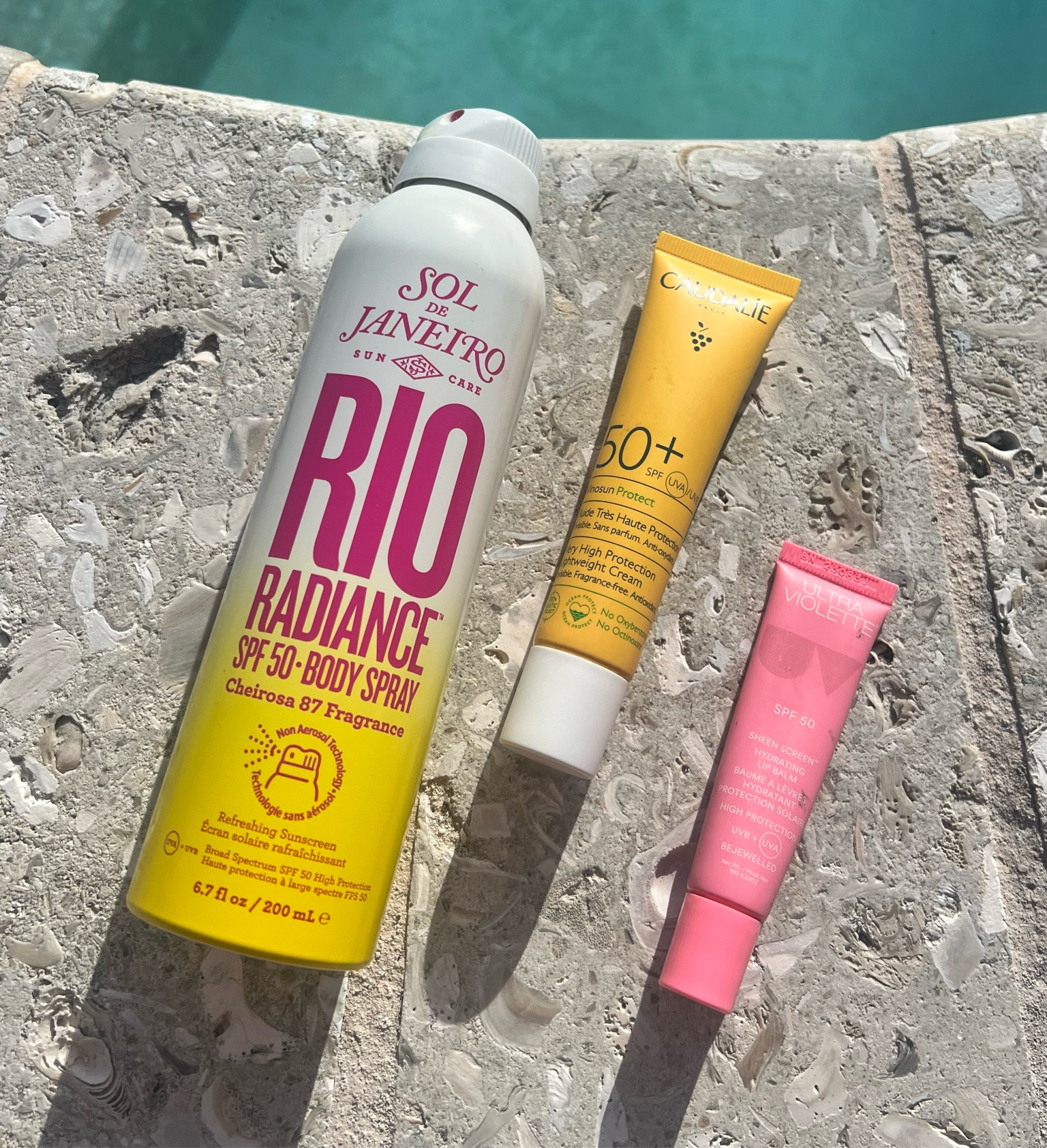 Holiday/ Sun Essentials

Spf 50 for face (Caudalie), Body (Sol de Janeiro) and Lips (Ultra Violette) 

#LTKeurope #LTKsummer #LTKbeauty