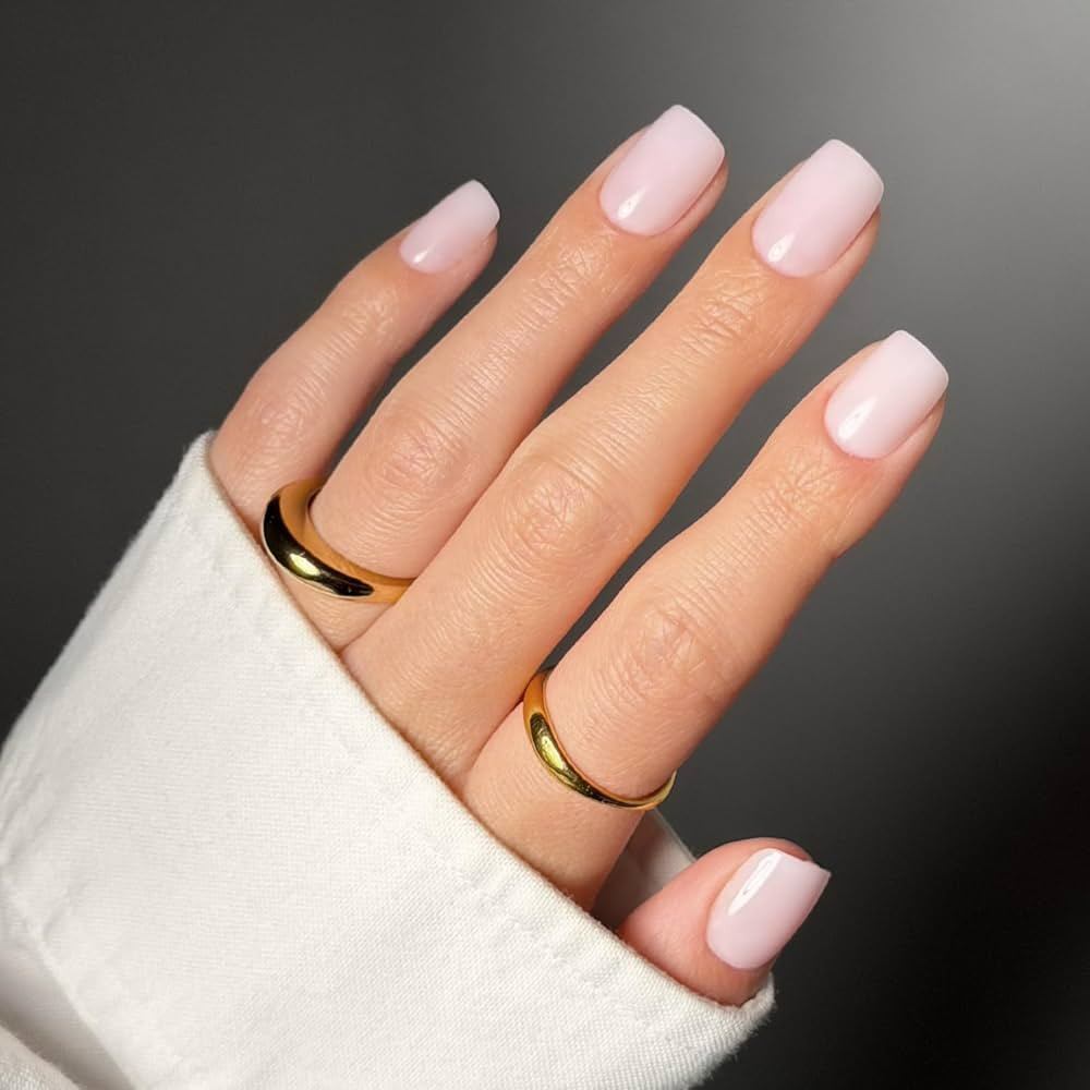 Glamnetic Press On Nails - Short Squoval, Glossy Fake Nails 30 Pc Full Kit | Amazon (US)