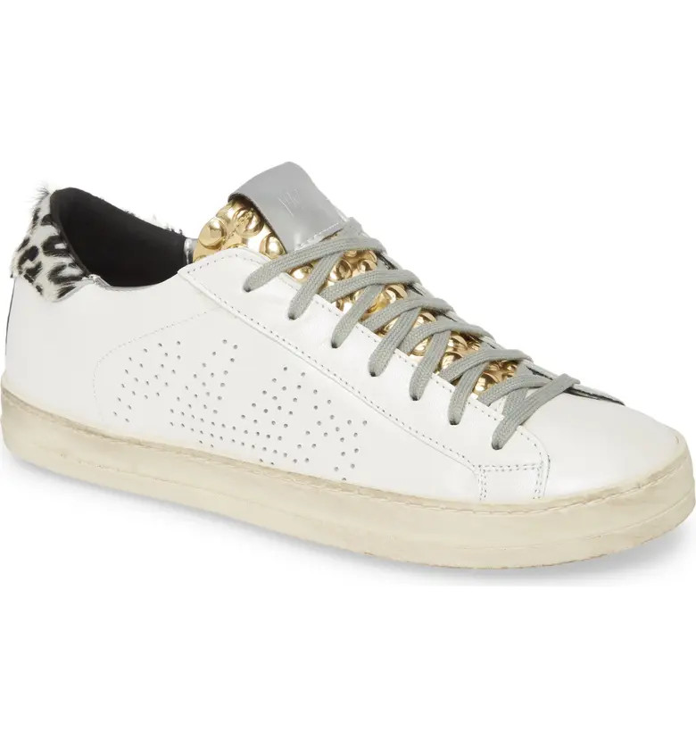 John Genuine Calf Hair Trim Low Top Sneaker | Nordstrom