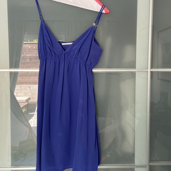 Twelfth Street by Cynthia Vincent - Blue Silk Babydoll Dress- M | Poshmark