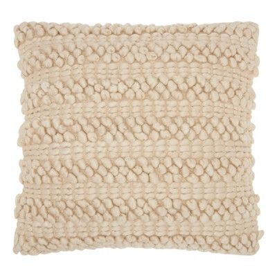 Woven Striped Life Styles Square Throw Pillow - Mina Victory | Target