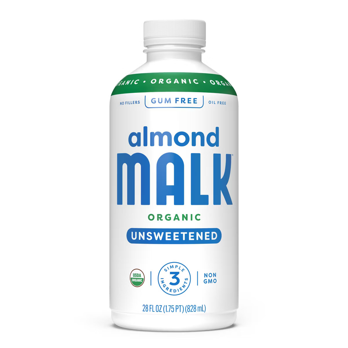 MALK Organics Unsweetened Almond Vanilla Milk - 28 fl oz | Target