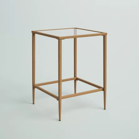 Frida 24'' Tall Glass End Table | Wayfair North America
