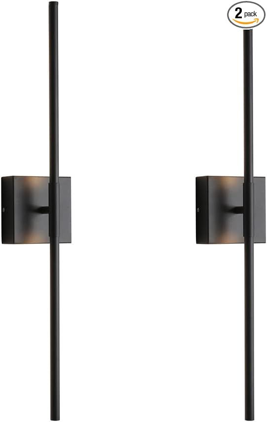 Bathroom Light Fixtures Set of 2, Led Matte Black Vanity Light,Contemporary 3000K Sconces Wall Li... | Amazon (US)