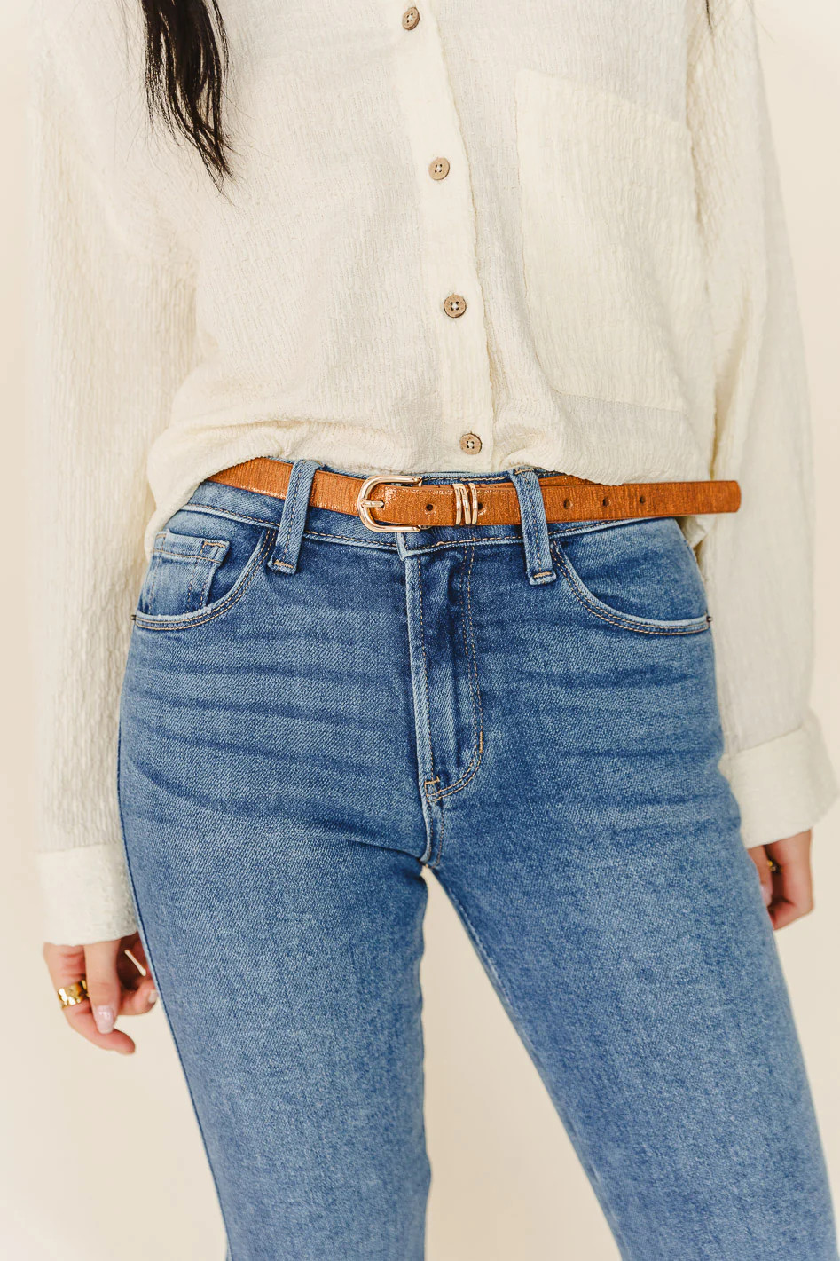 Diana Leather Belt in Brown | Böhme US