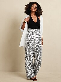 Wide-Leg Drapey Pant | Banana Republic Factory