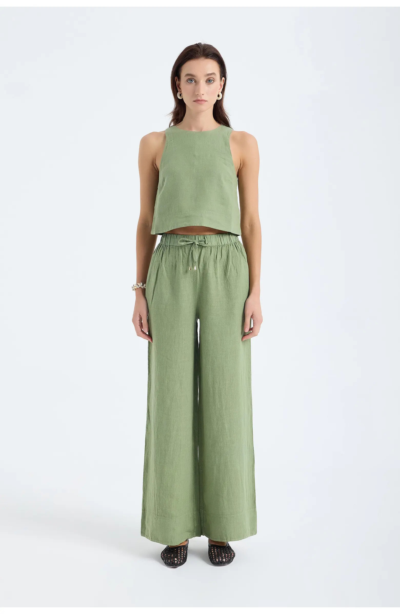 Ciel 100% Linen Wide-Leg Pants | Nordstrom
