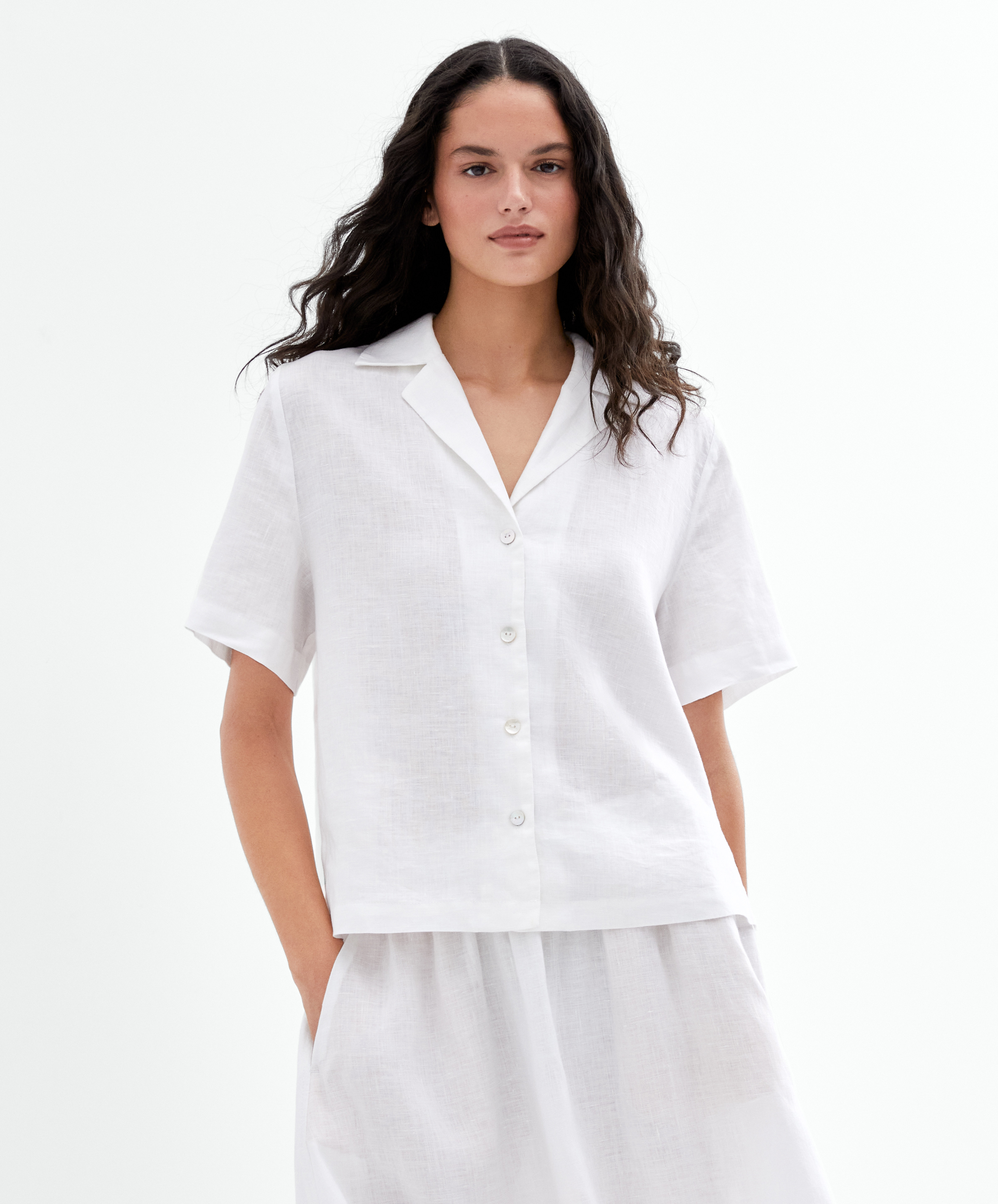 100% linen shirt | OYSHO United Kingdom | OYSHO PL