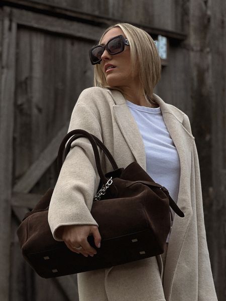 Brown suede bag for spring 2024 | brown bag | suede | top handle bag | tote bag | work bag | diaper bag | Margaux by the row 

#LTKover40 #LTKstyletip #LTKMostLoved