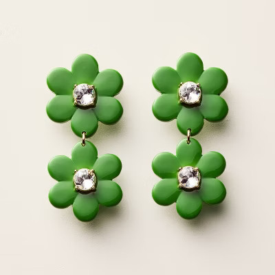 Floral Linear Earrings - kate spade new york x Target Green | Target