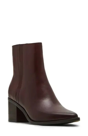 Blondo Brenna Waterproof Pointed Toe Bootie in Merlot Leather at Nordstrom Rack, Size 7 | Nordstrom Rack