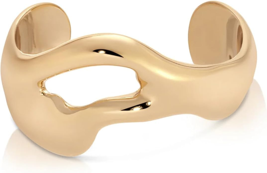 Ettika Gold or Silver Cuff. Bracelet for Women, Womens 18k Gold or Silver Plated Band Cuff Bracel... | Amazon (US)