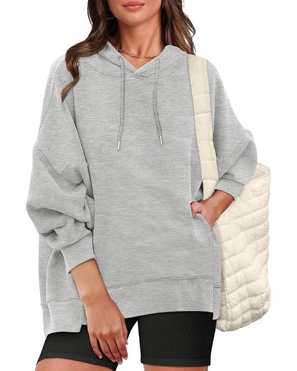 Womens Oversized Hoodies Casual Long Sleeve Drawstring Sweatshirts Pullover Sweaters Fall Winter ... | Amazon (US)
