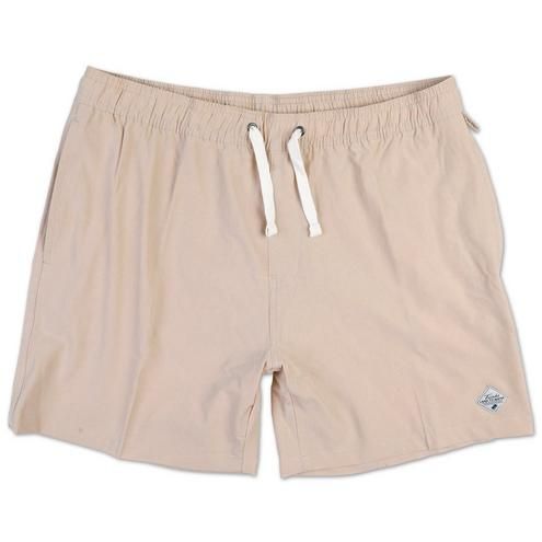 Men's Hybrid Flat Front Swim Shorts - Khaki-Khaki-4641197366072   | Burkes Outlet | bealls