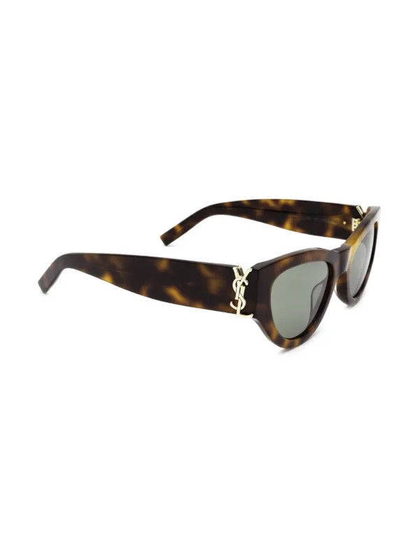 Saint Laurent Eyewear Tortoiseshell cat-eye Frame Sunglasses | Brown | FARFETCH IE | Farfetch Global