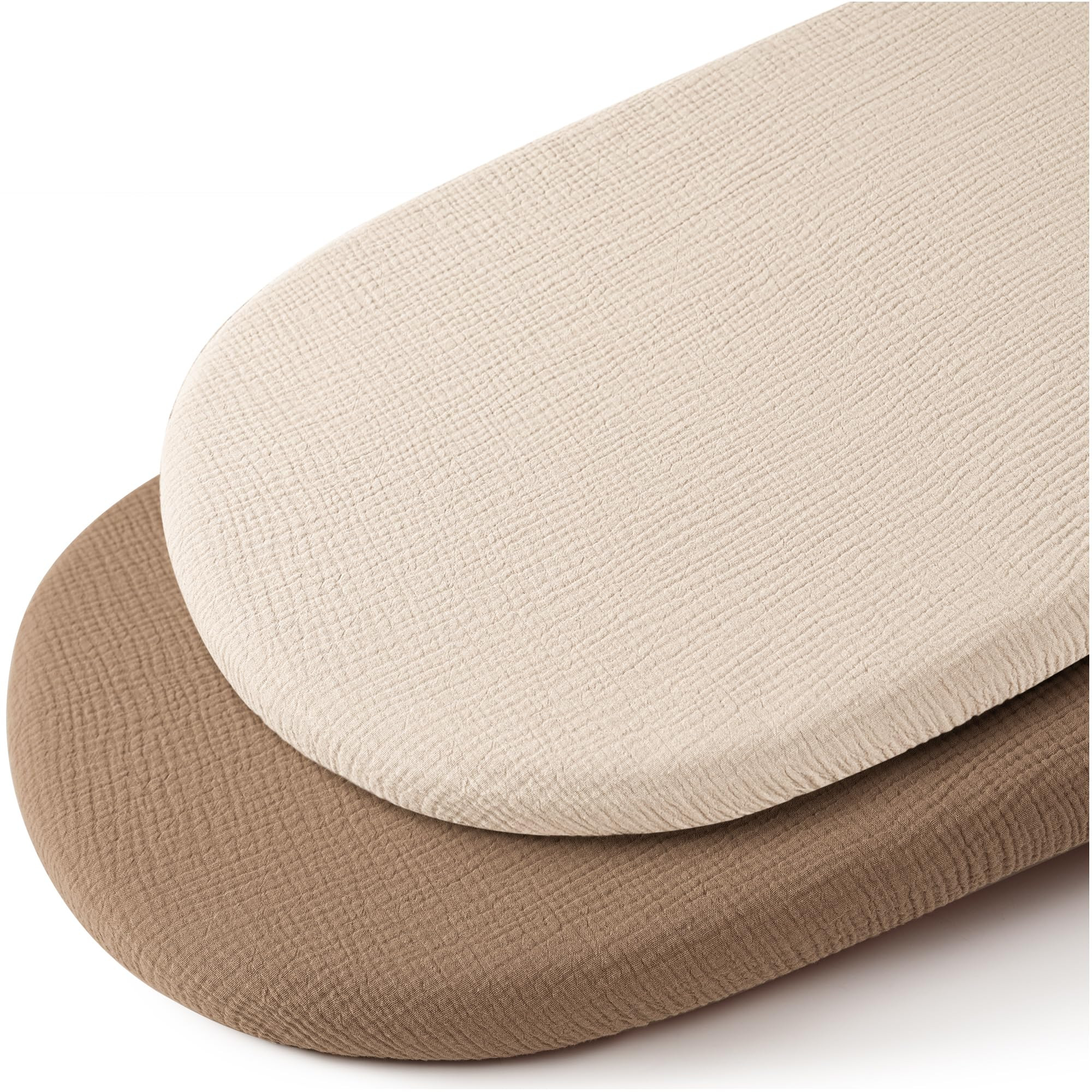 Konssy Muslin Bassinet Sheets for Baby Girl Boy, 2 Pack Soft Breathable Baby Bassinet Mattress Sh... | Amazon (US)