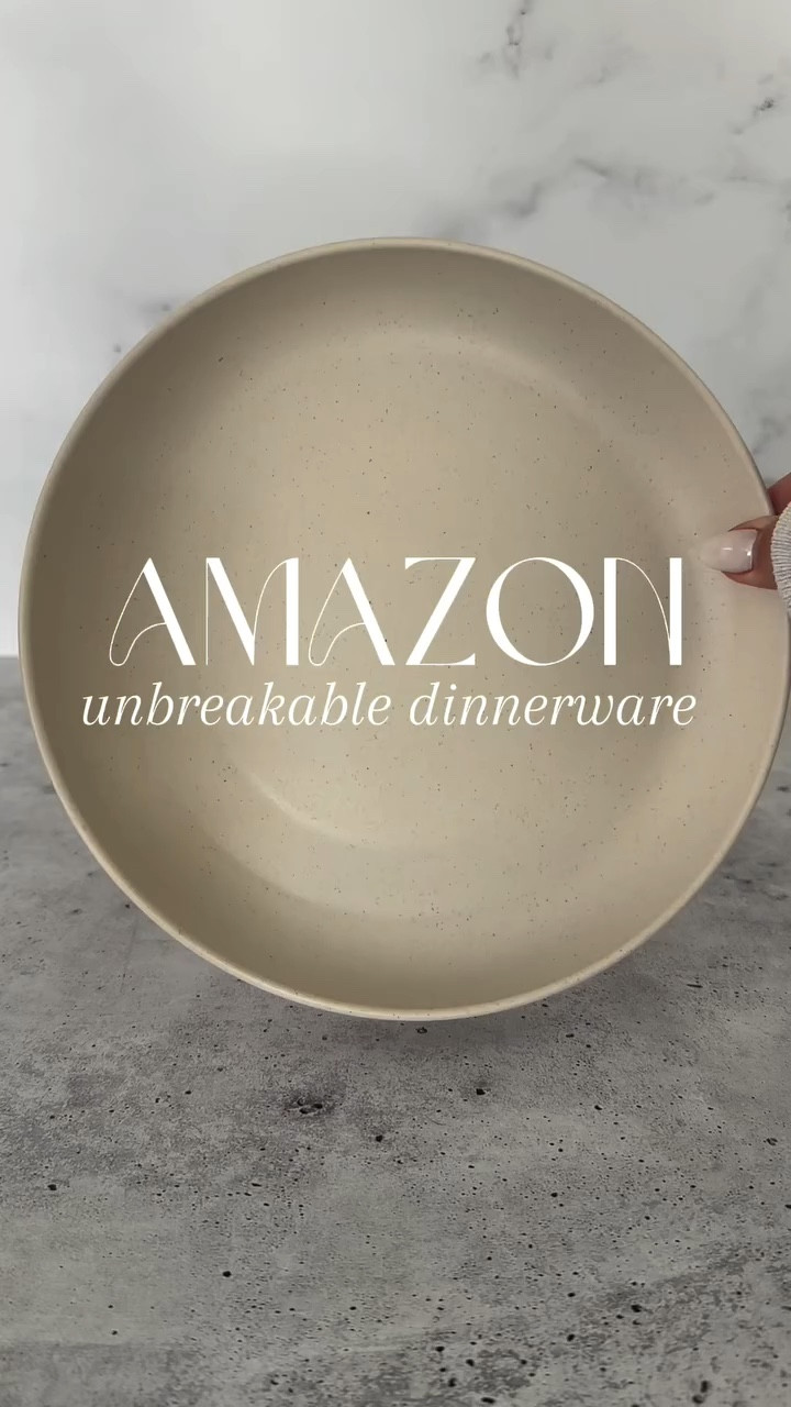 Amazon unbreakable dinnerware 🍽️⁣
⁣
This affordable 18 piece set is perfect for Summer BBQs, camping, RVs or pool parties ⁣
⁣
I love that they are kid-friendly and aesthetic! 🤍✨⁣
⁣
They are also made out of 100% natural wheat straw, so they’re BPA free. ⁣
⁣
#diningset #dinnerwarecollection #budgetfriendly #outdoorliving  #affordableliving #outdoordining #kitchenessentials #amazonfinds #amazonhome #amazonkitchen #amazonmusthaves