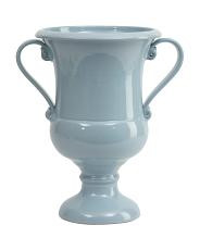 Handmade In Italy 19.75in Two Handle Urn Ceramic Planter | TJ Maxx
