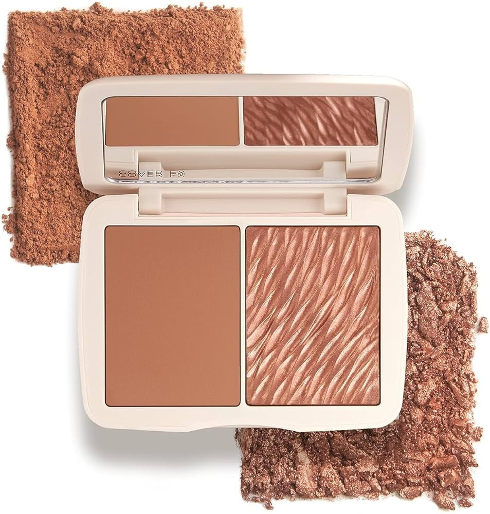 COVER FX Monochromatic Powder Bronzer Duo - Sunkissed Bronze - Soft Matte + Luminous Shimmer Fini... | Amazon (US)