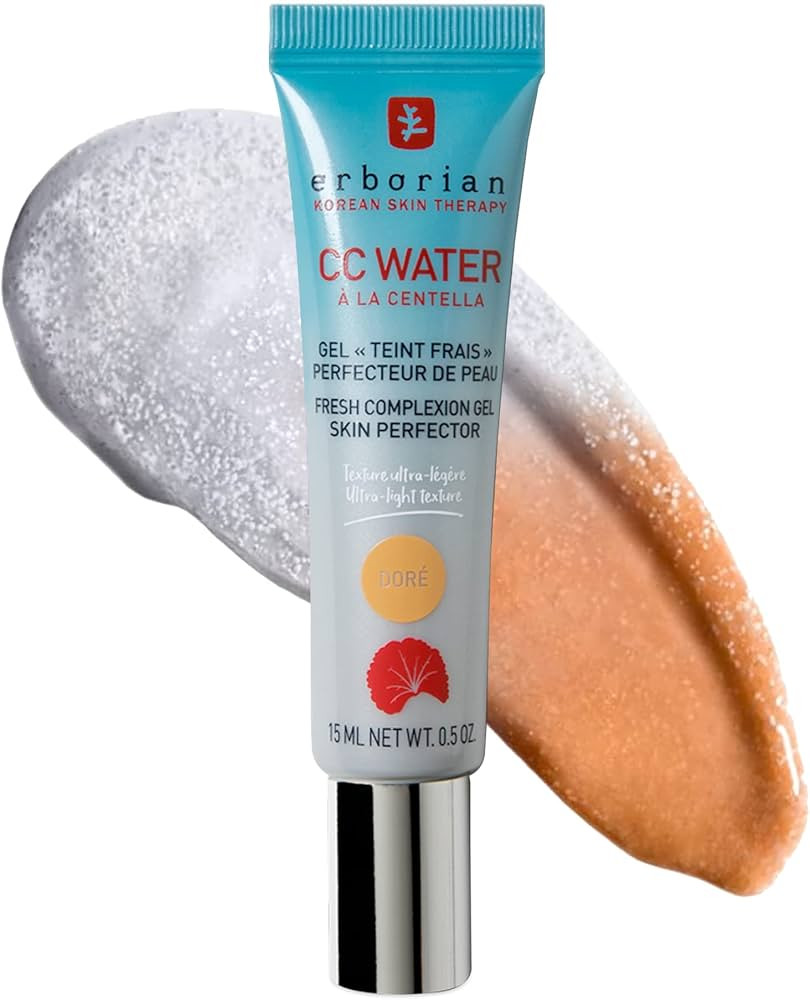 Erborian CC Water with Hyaluronic Acid, Doré - Ultra-Light Aqua Gel Color Corrector with Centell... | Amazon (US)