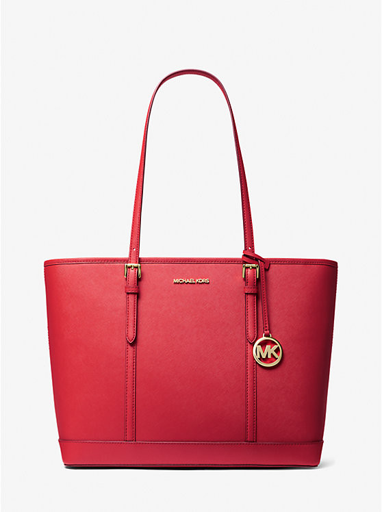 Jet Set Travel Large Saffiano Leather Tote Bag | Michael Kors CA