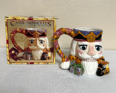 Vintage Hand Painted  Ceramic Nutcracker Christmas Holiday Mug | eBay US
