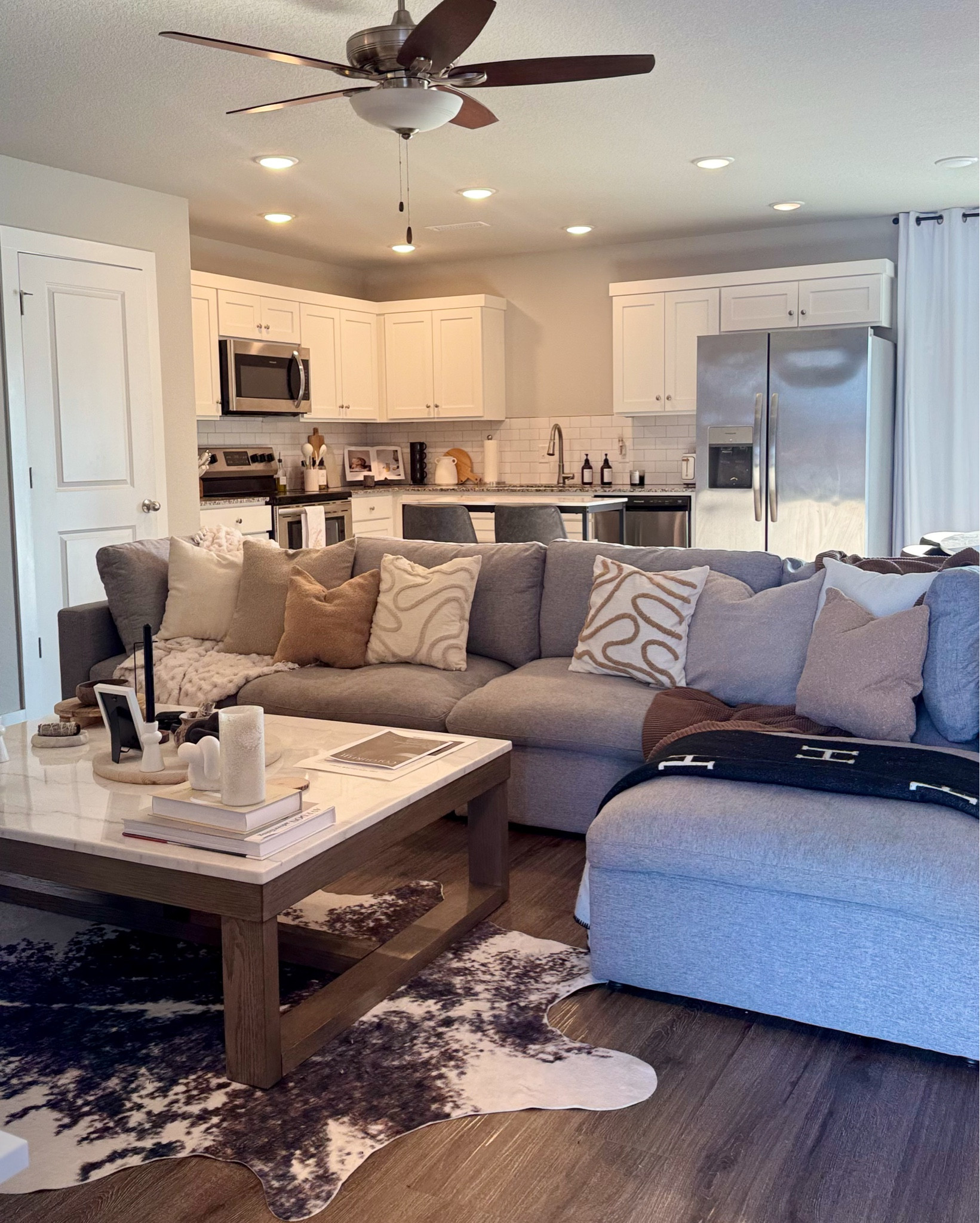 Exact Couch & coffee Table linked! 
Cowhide Rug is from ikea so it’s not available for online purchases, but I linked a very similar match from Amazon!

#LTKSaleAlert #LTKStyleTip #LTKFamily