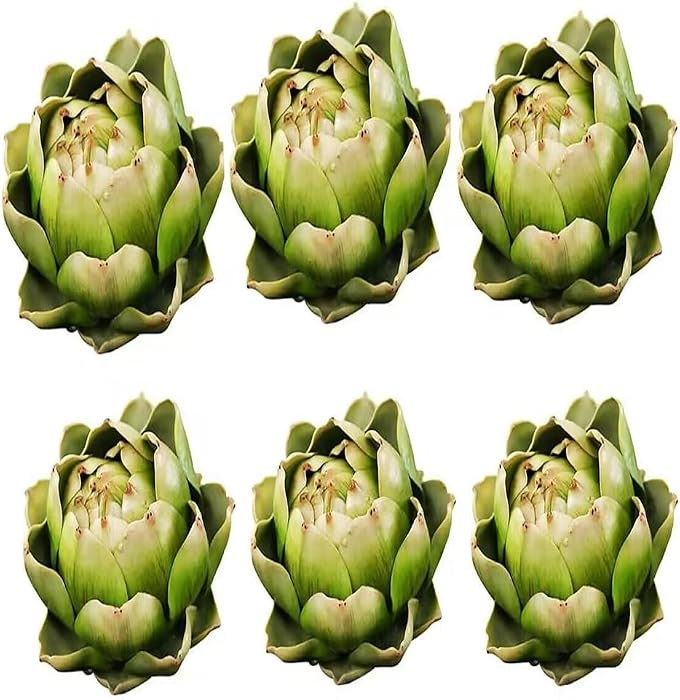 WESAPPINC Large Artificial Artichoke Fake Vegetables and Fruits for Kitchen Home Table Wedding De... | Amazon (US)