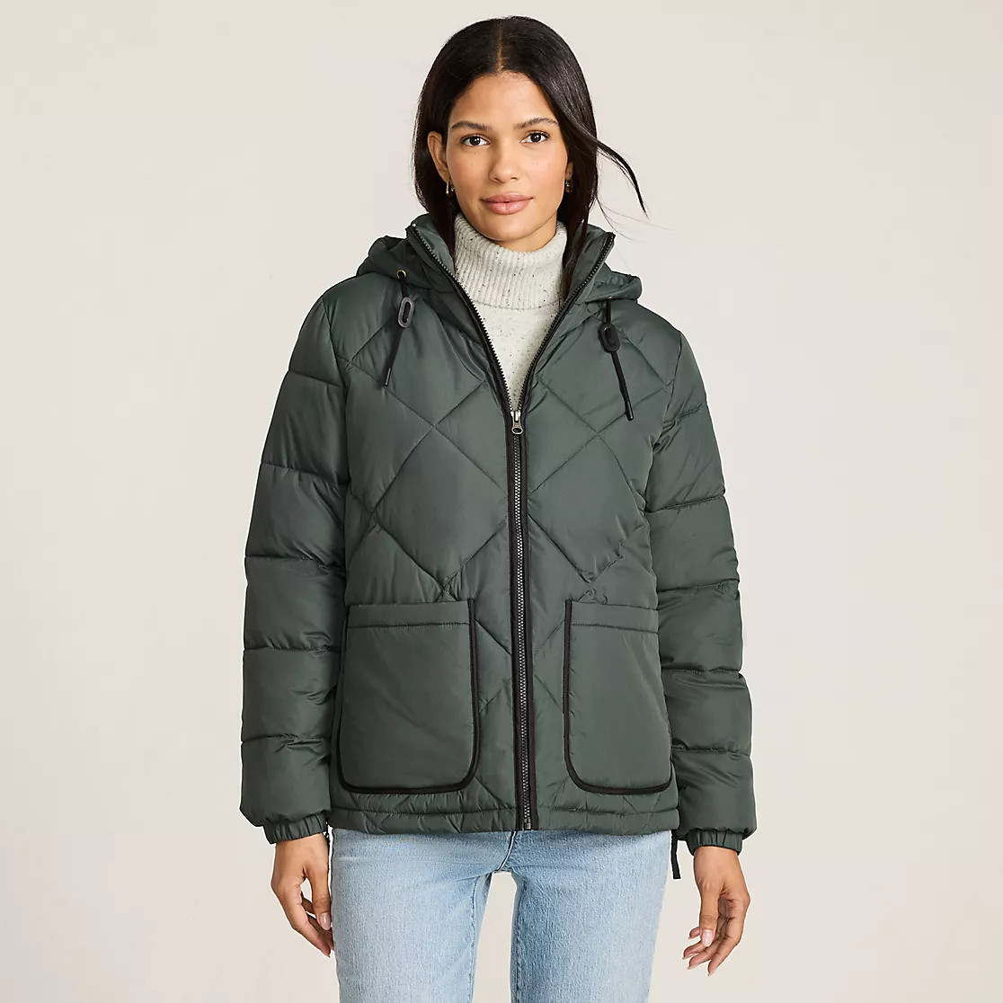 Women's FeatherFree Insulated Diamond Quilted Jacket | Lands' End (US)