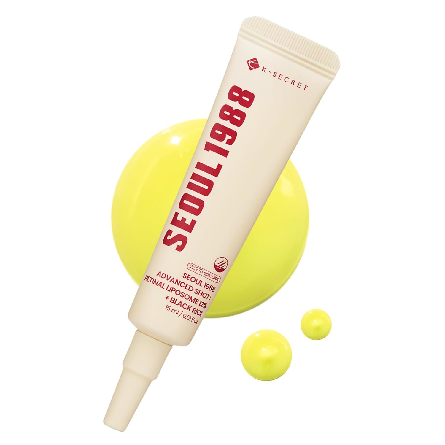 K-SECRET SEOUL 1988 Retinal Advanced Shot – Formulated with 22,275 Spicules and Advanced Retinal Liposome 12% | Fine Lines and Skin Texture Care Serum | Korean Skincare, 15ml / 0.51 fl oz | Amazon (US)