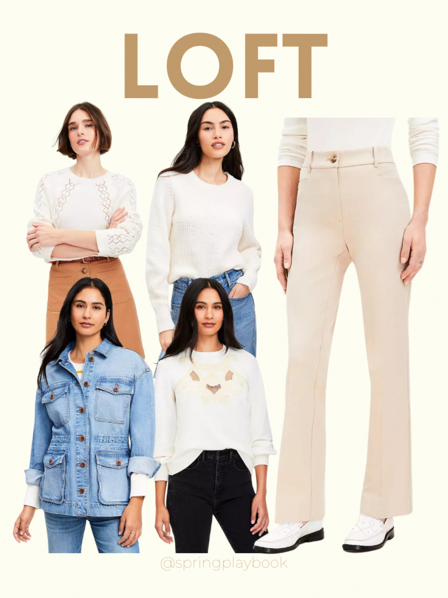 New Arrivals at LOFT! Mostly neutrals but the Sneak Peaks on the site looks like Spring colors are coming very soon! 

This denim utility jacket with the drop shoulder and cinch waist is a great choice for Light Springs with Hourglass or Top Curvy body shapes!

#createdcolorful #createdcolorfulspring #hocspring #tcispring #pcaspring #lightspring #warmspring #truespring #brightspring #clearspring #paintboxspring #bluespring

#LTKMidsize #LTKSaleAlert #LTKWorkwear