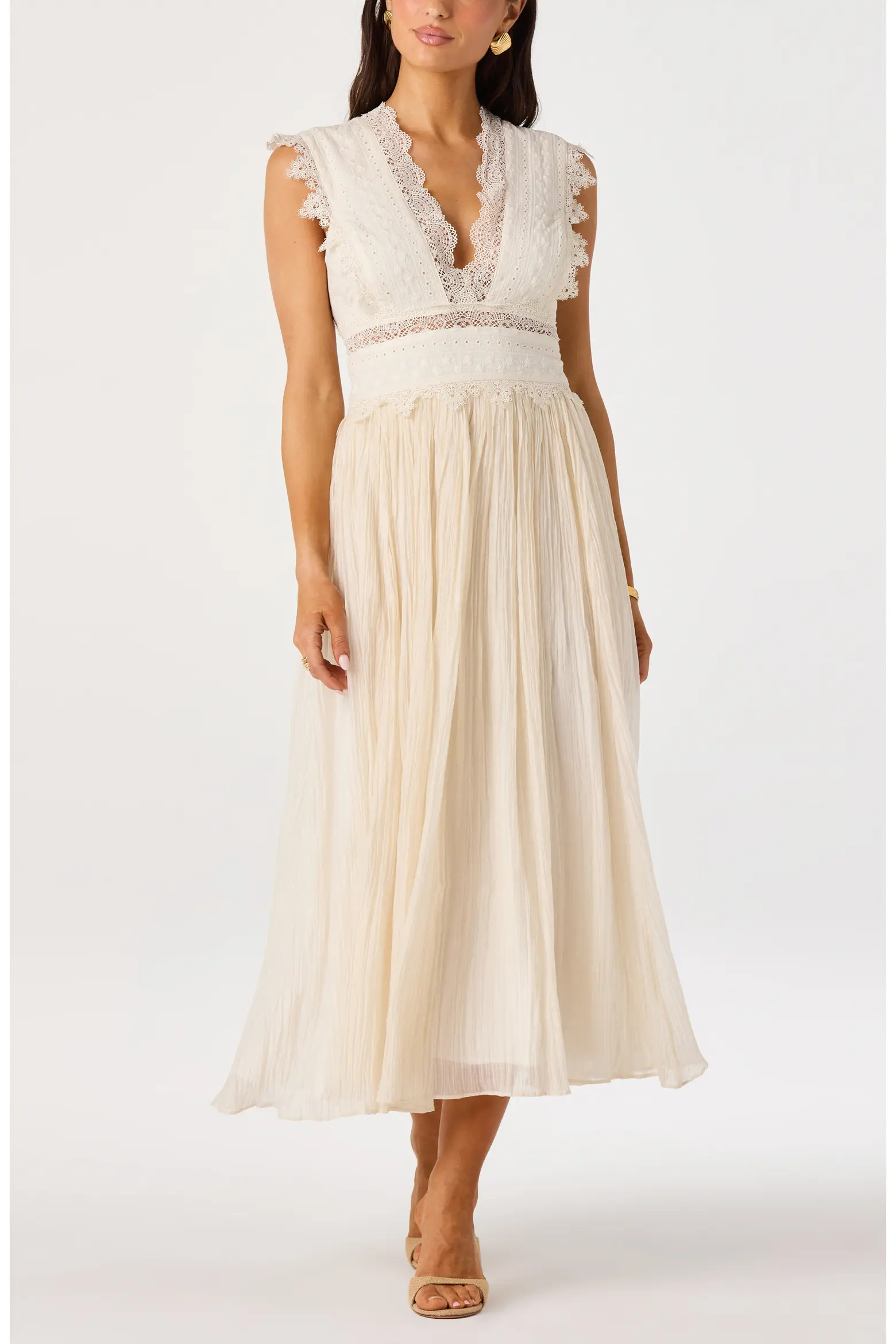 Eloise Mixed Media Midi Dress (Women) | Nordstrom | Nordstrom